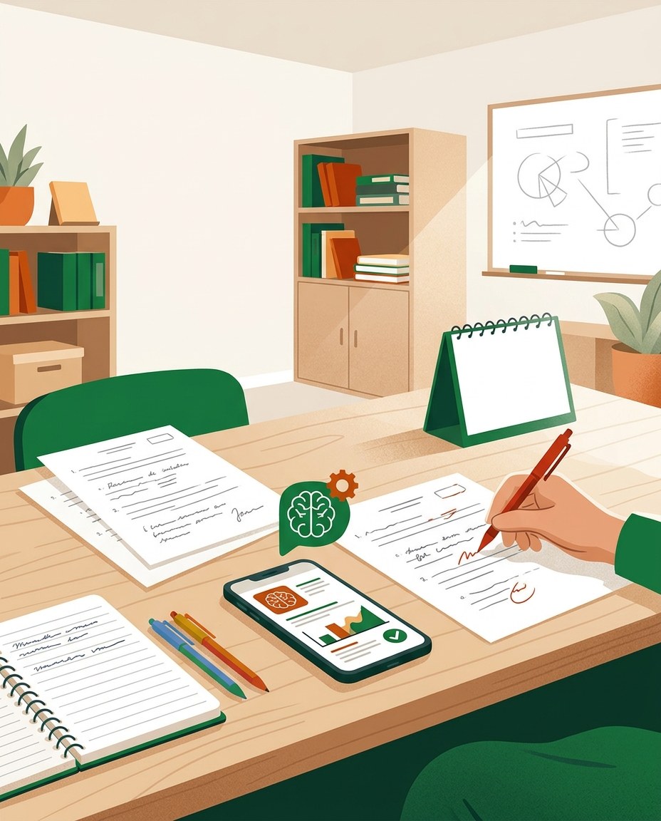 Como corrigir provas com IA e manter o controle da nota