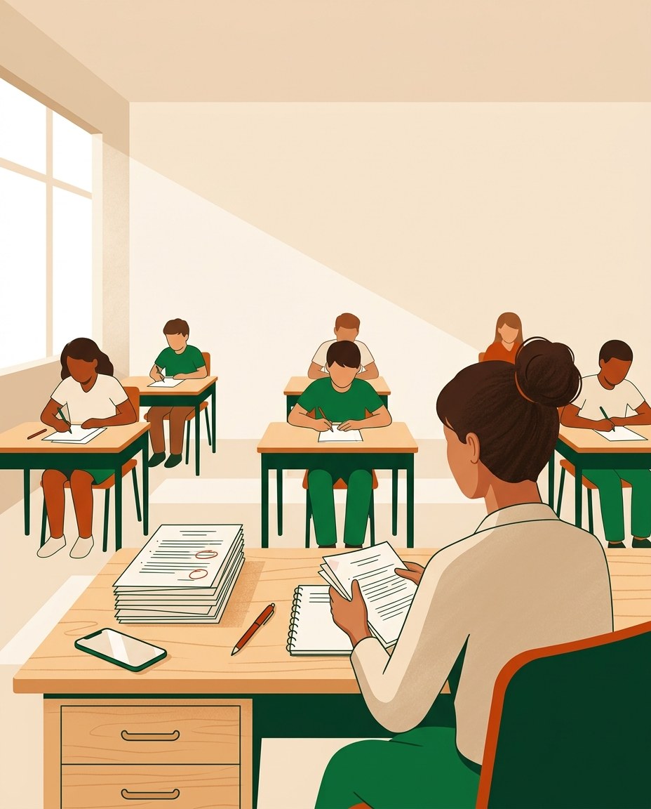 Como entregar as provas corrigidas sem causar tumulto na sala