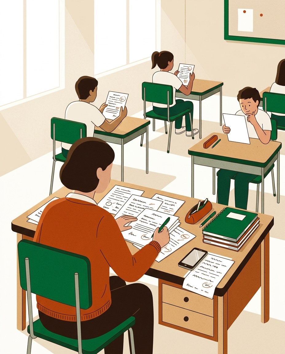 Como fazer o aluno ler a correção da prova e da redação?